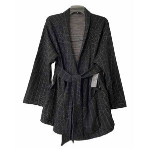 Nike Yoga Therma-Fit Luxe Black Reversible Jacket Size 1X (18-20) Oversized Fit